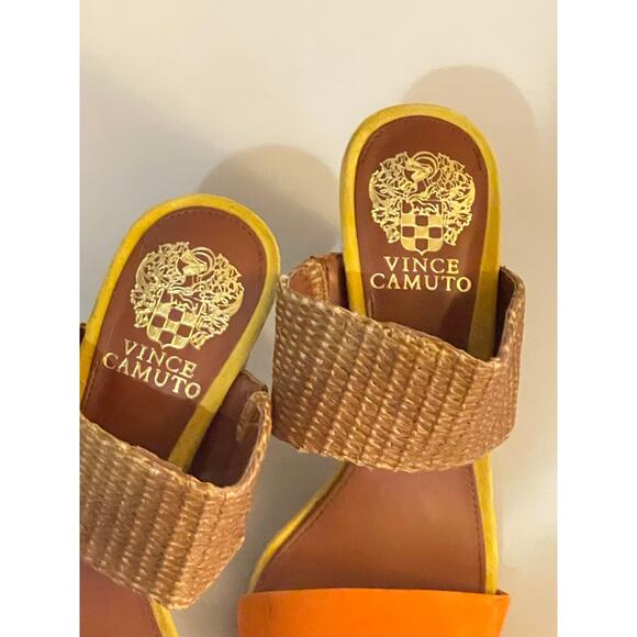 Vince Camuto Sandals Sleepers Block Heel Size 7 - Picture 3 of 7